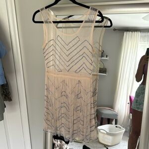 Free people beautiful beaded slip size M